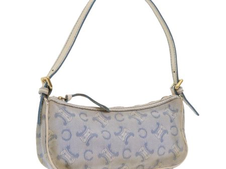 CELINE C Macadam Canvas Accessory Pouch Light Blue bs9099 Online Hot Sale