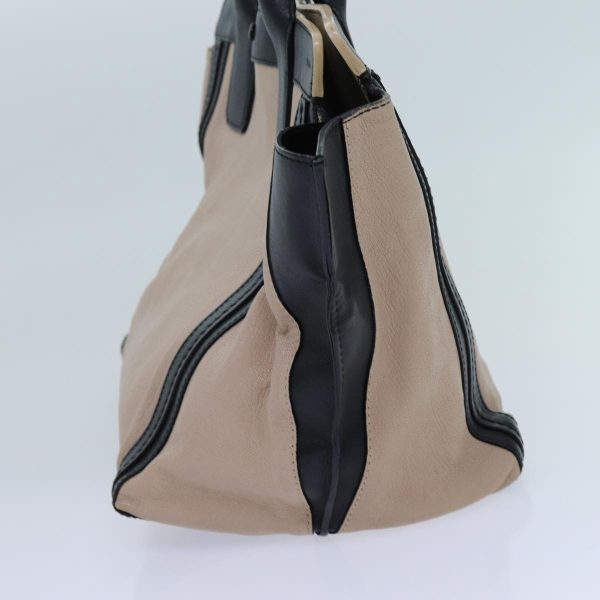 Chloe Hand Bag Leather Beige  yk11964 Discount