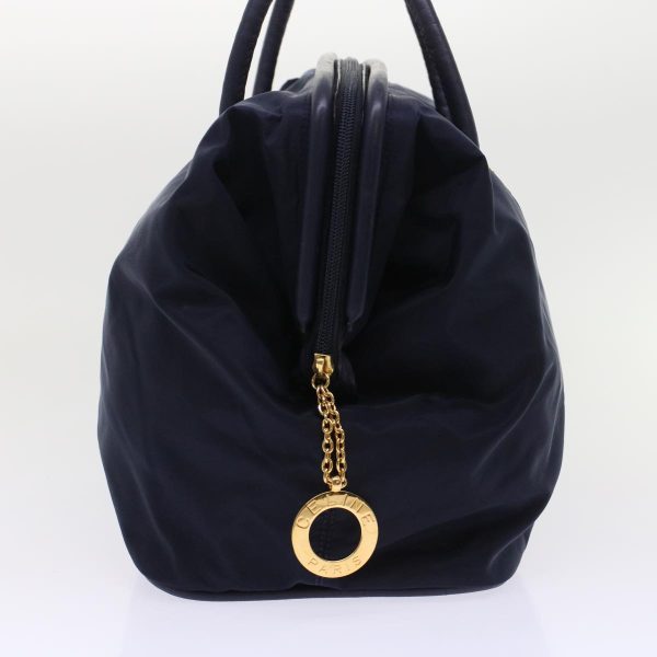 CELINE Hand Bag Nylon Navy ep1160 Online now