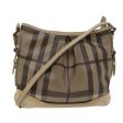 BURBERRY Nova Check Shoulder Bag PVC Leather Beige BrownNew yk7864 on Sale