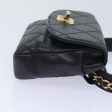 CHANEL Bicolore Chain Waist bag Leather Black Gold CC  yk15152 For Sale