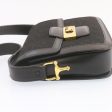 CELINE C Macadam Horse Carriage Shoulder Bag Canvas Black Gold am1471g For Sale