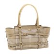 BURBERRY Nova Check Hand Bag Nylon Leather BeigeNew 50273 Online Sale