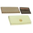 CELINE Macadam Canvas Wallet PVC Leather 3Set Brown Beige 36792 Fashion