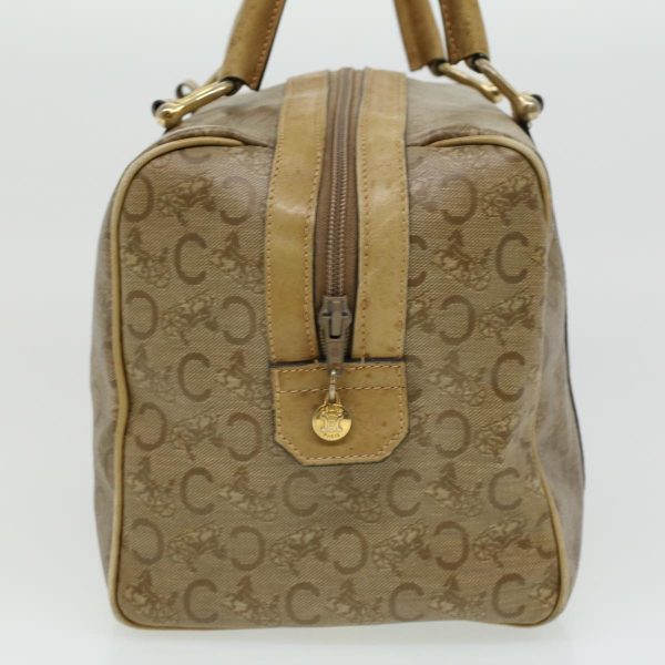 CELINE C Macadam Canvas Hand Bag Beige ki2542 For Sale