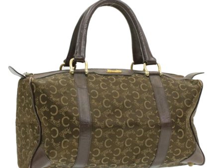 CELINE C Macadam Horse Carriage Canvas Hand Bag Brown ar2957 Sale