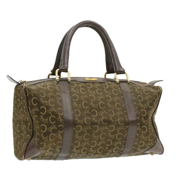 CELINE C Macadam Horse Carriage Canvas Hand Bag Brown ar2957 Sale