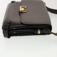 CELINE Horse Carriage Shoulder Bag Leather Black rd4883 For Sale