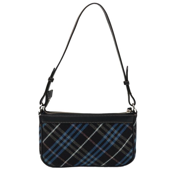 BURBERRY Nova Check Blue Label Shoulder Bag Canvas Leather 2way BlackNew 49103 Discount