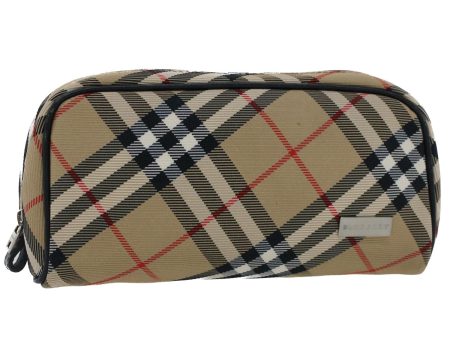 BURBERRY Nova Check Pouch Nylon BeigeNew 51472 Cheap