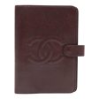 CHANEL COCO Mark Day Planner Cover Caviar Skin Brown CC  88875 Sale