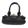 Chloe Paddington Shoulder Bag Leather Black  yk7761 For Cheap