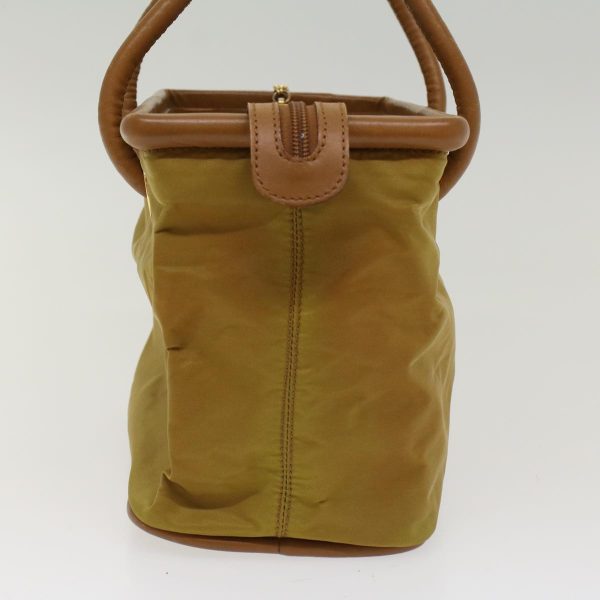 CELINE Hand Bag Nylon Khaki ar9963 Supply