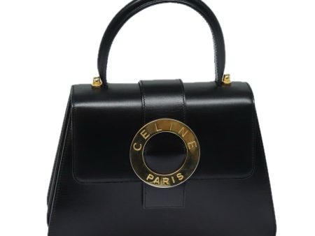 CELINE Hand Bag Leather Black 79863 Discount