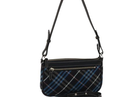 BURBERRY Nova Check Blue Label Shoulder Bag Canvas Leather 2way BlackNew 49103 Discount