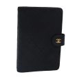 CHANEL Bicolore Day Planner Cover Lamb Skin Black Gold CC  yk15039 Hot on Sale