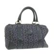 CELINE horse carriage C Macadam Canvas Hand Bag Navy Blue fm274 Online Sale