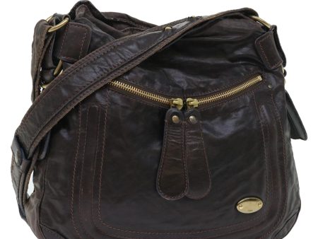 Chloe Shoulder Bag Leather Brown  bs7514 Online