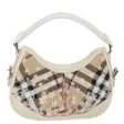 BURBERRY Nova Check Shoulder Bag PVC Leather BeigeNew yk7693B Fashion