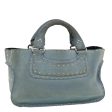 CELINE Hand Bag Suede Light Blue bs5202 Fashion