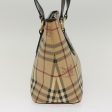 BURBERRY Nova Check Shoulder Bag PVC Leather Beige Dark BrownNew yk7975 Hot on Sale