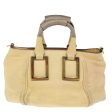 Chloe Etel Hand Bag Leather 2way Cream  71009 For Sale