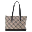 BURBERRY Nova Check Shoulder Bag Canvas Beige BlackNew ti1162 For Discount