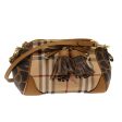 BURBERRY Nova Check Shoulder Bag PVC Leather BeigeNew yk7748 Hot on Sale