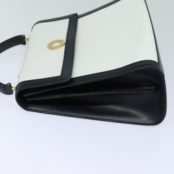 CELINE Hand Bag Leather White 80057 Discount