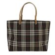 BURBERRY Nova Check Hand Bag Nylon BlackNew ti1175 Cheap