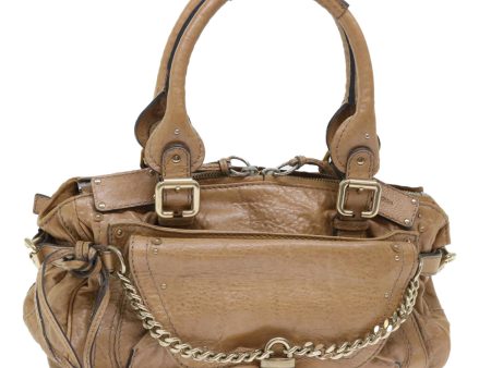 Chloe Paddington Hand Bag Leather Brown 04-07-532  bs7515 Supply