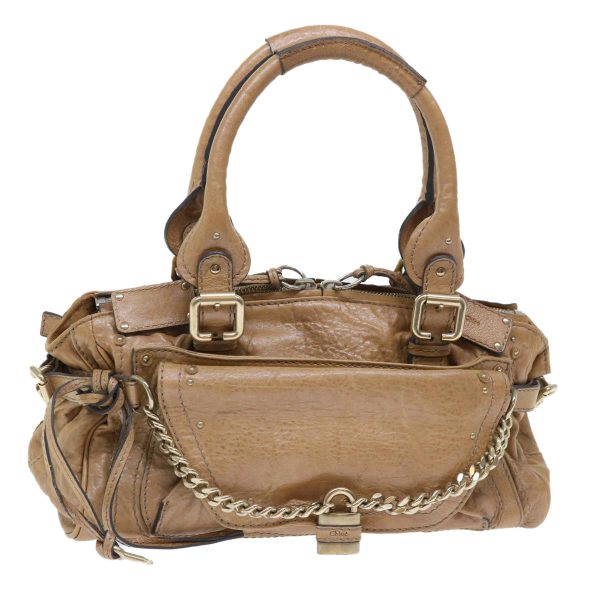 Chloe Paddington Hand Bag Leather Brown 04-07-532  bs7515 Supply