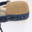 Chloe Woody Shoulder Bag Straw Canvas Beige  50195 Cheap