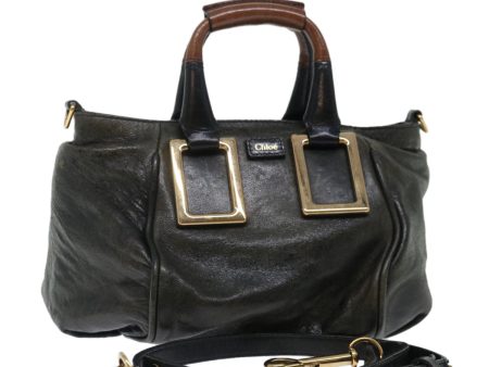 Chloe Etel Hand Bag Leather 2way Black  ar11745 Online