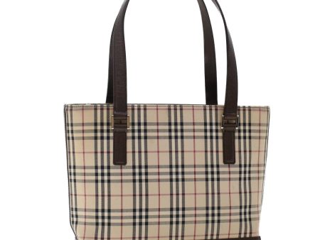 BURBERRY Nova Check Shoulder Bag Nylon Leather BeigeNew ep1207 Sale