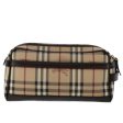 BURBERRY Nova Check Clutch Bag PVC Leather Beige Dark Brown blackNew 50764 For Cheap