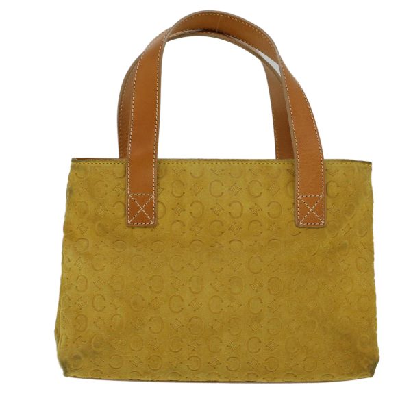 CELINE C Macadam Canvas Hand Bag Yellow 58815 Fashion