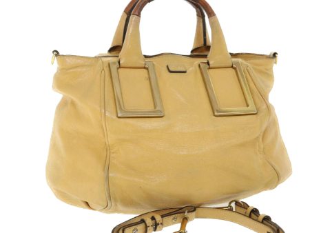 Chloe Etel Hand Bag Leather 2way Yellow  51664 Online Hot Sale