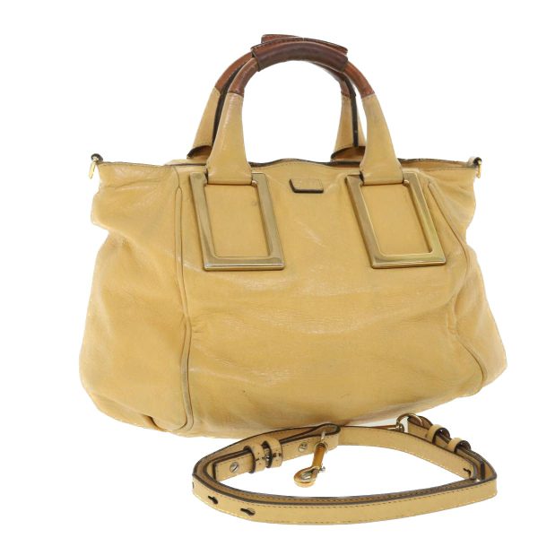 Chloe Etel Hand Bag Leather 2way Yellow  51664 Online Hot Sale