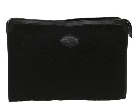 CELINE C Macadam Canvas Clutch Bag Black ep1277 Online