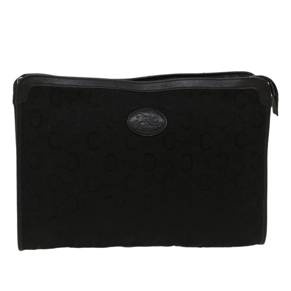 CELINE C Macadam Canvas Clutch Bag Black ep1277 Online