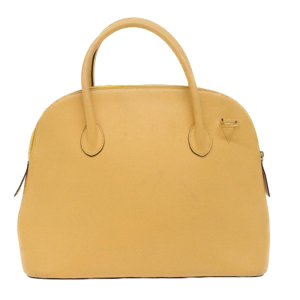 CELINE Hand Bag Leather Beige ar10027B Cheap