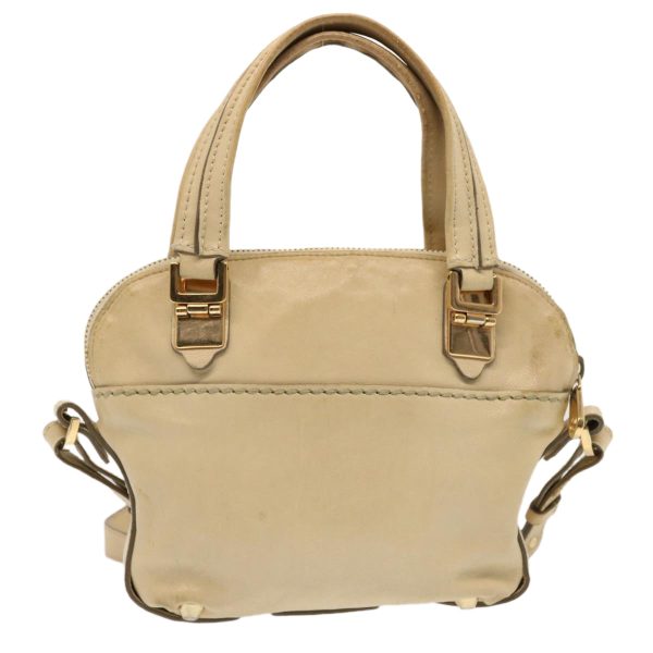 Chloe Hand Bag Leather 2way Beige  bs13698 Online now