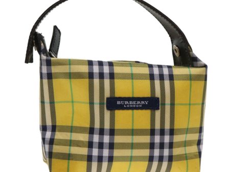 BURBERRY Nova Check Hand Pouch Nylon Yellow BlackNew bs6541 Online