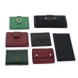 CELINE C Macadam Canvas Wallet Leather 7Set Red Brown bs15529 Discount