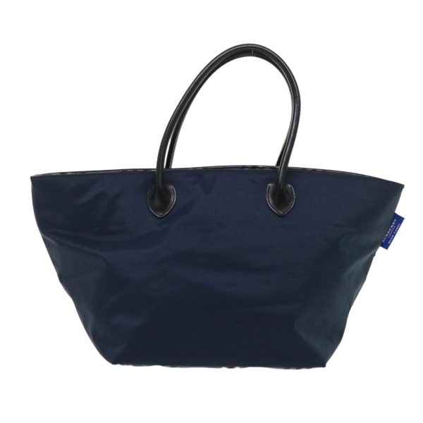 BURBERRY Nova Check Blue Label Tote Bag Nylon NavyNew cl626 Online