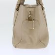 CELINE Hand Bag Leather Beige bs8421 Supply