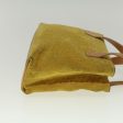 CELINE C Macadam Canvas Hand Bag Yellow 58815 Fashion