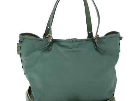 Chloe Tote Bag Leather Green  bs8301 on Sale