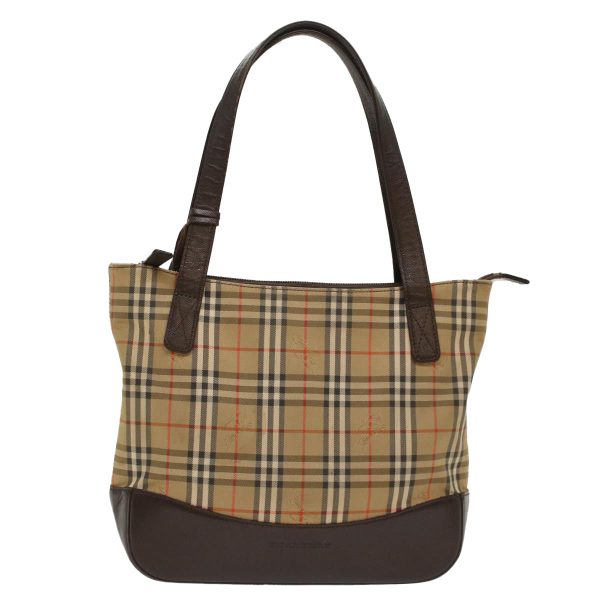 BURBERRY Nova Check Hand Bag Nylon BeigeNew 50201 Online Hot Sale